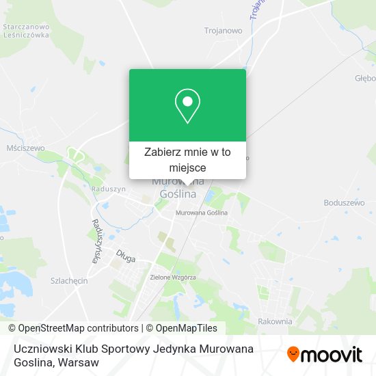 Mapa Uczniowski Klub Sportowy Jedynka Murowana Goslina