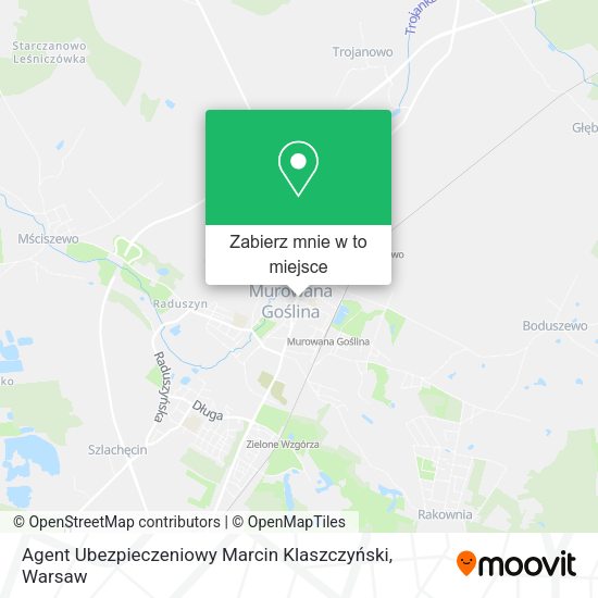 Mapa Agent Ubezpieczeniowy Marcin Klaszczyński