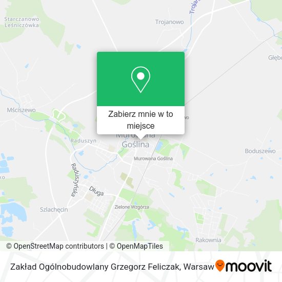 Mapa Zakład Ogólnobudowlany Grzegorz Feliczak