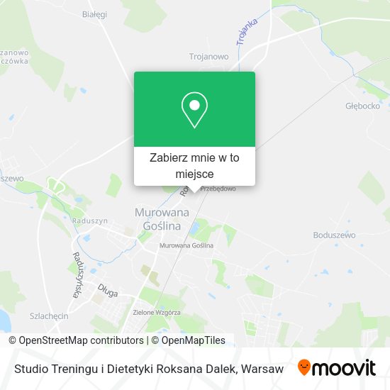 Mapa Studio Treningu i Dietetyki Roksana Dalek