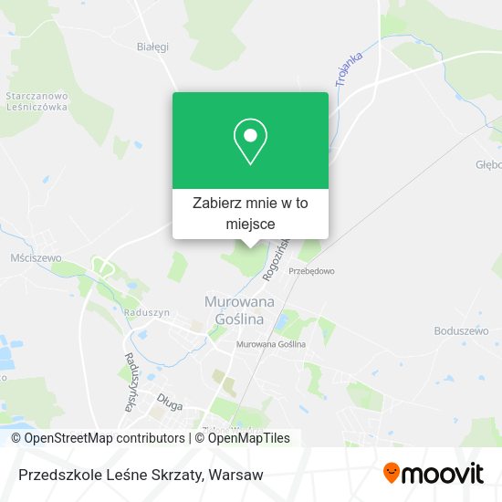 Mapa Przedszkole Leśne Skrzaty