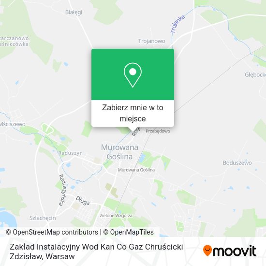 Mapa Zakład Instalacyjny Wod Kan Co Gaz Chruścicki Zdzisław