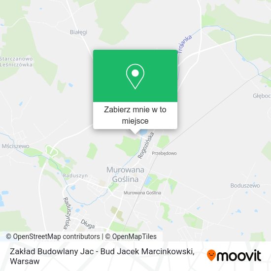 Mapa Zakład Budowlany Jac - Bud Jacek Marcinkowski