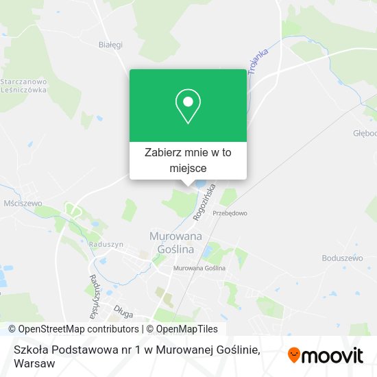 Mapa Szkoła Podstawowa nr 1 w Murowanej Goślinie