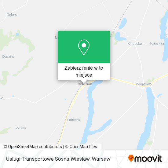 Mapa Uslugi Transportowe Sosna Wieslaw