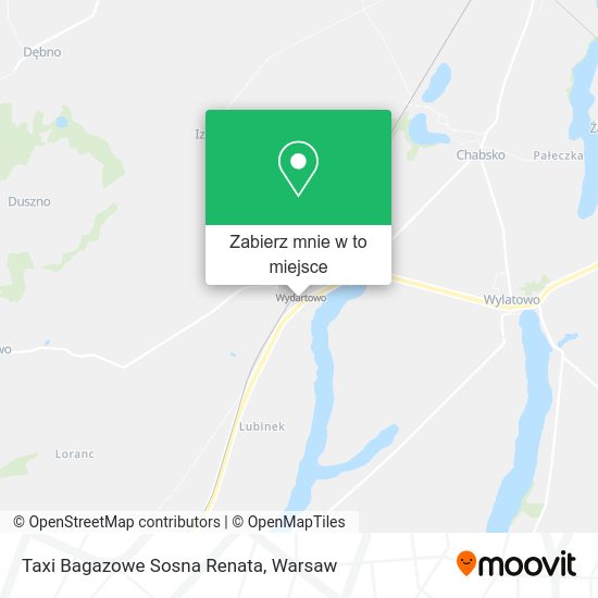 Mapa Taxi Bagazowe Sosna Renata