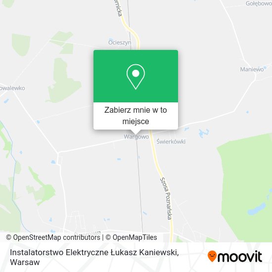 Mapa Instalatorstwo Elektryczne Łukasz Kaniewski