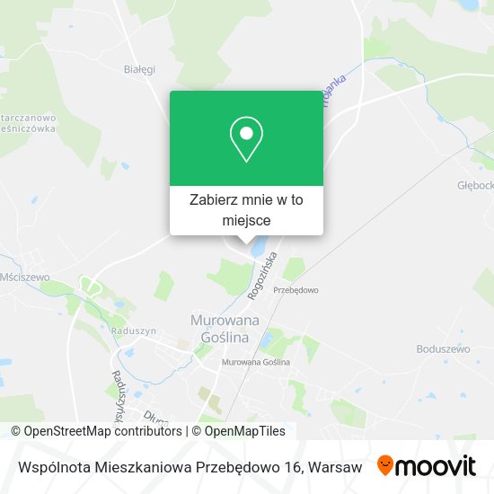 Mapa Wspólnota Mieszkaniowa Przebędowo 16