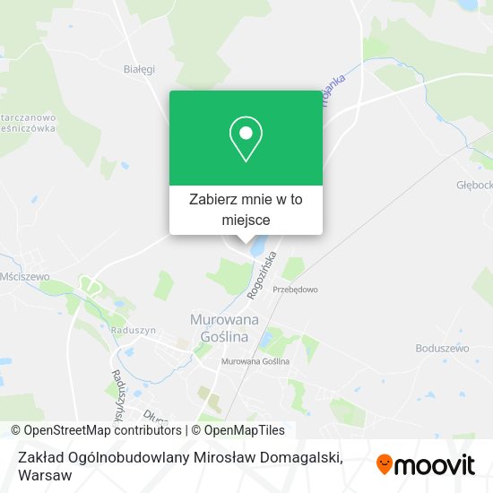 Mapa Zakład Ogólnobudowlany Mirosław Domagalski