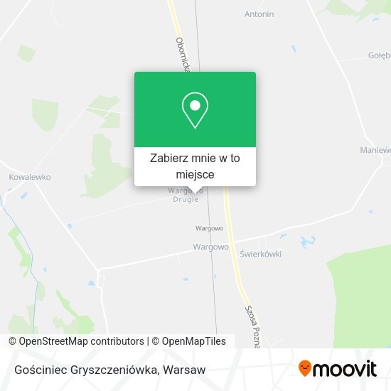 Mapa Gościniec Gryszczeniówka