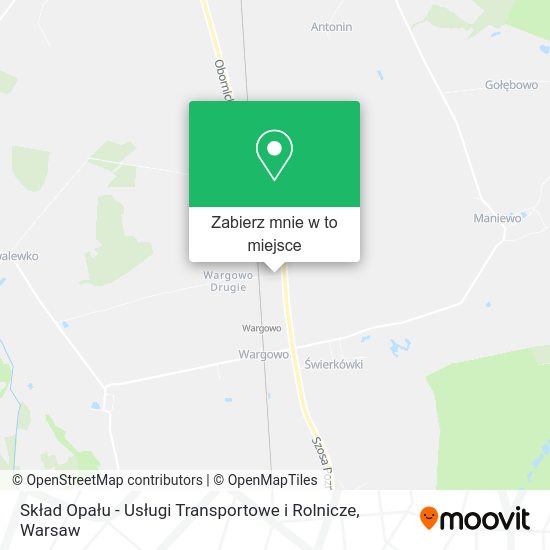 Mapa Skład Opału - Usługi Transportowe i Rolnicze