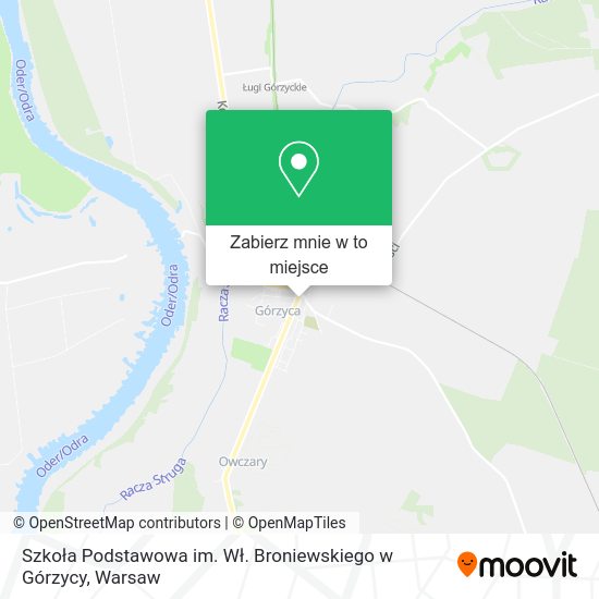 Mapa Szkoła Podstawowa im. Wł. Broniewskiego w Górzycy