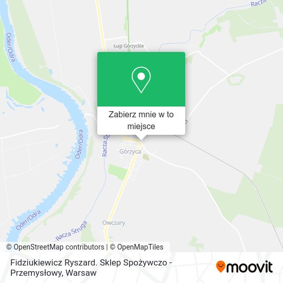 Mapa Fidziukiewicz Ryszard. Sklep Spożywczo - Przemysłowy