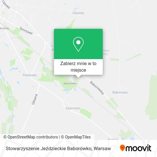 Mapa Stowarzyszenie Jeździeckie Baborówko