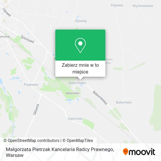 Mapa Małgorzata Pietrzak Kancelaria Radcy Prawnego