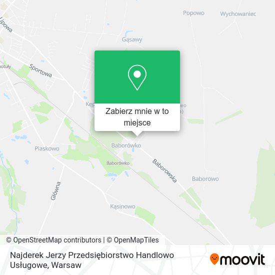 Mapa Najderek Jerzy Przedsiębiorstwo Handlowo Usługowe