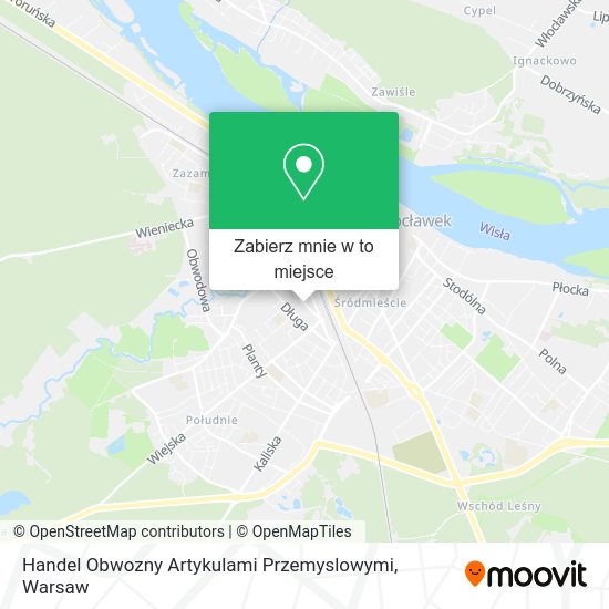 Mapa Handel Obwozny Artykulami Przemyslowymi