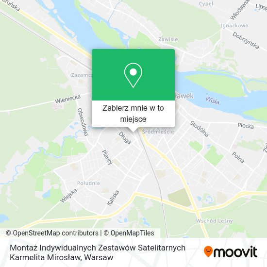 Mapa Montaż Indywidualnych Zestawów Satelitarnych Karmelita Mirosław