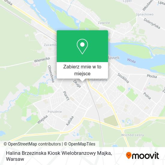 Mapa Halina Brzezinska Kiosk Wielobranzowy Majka