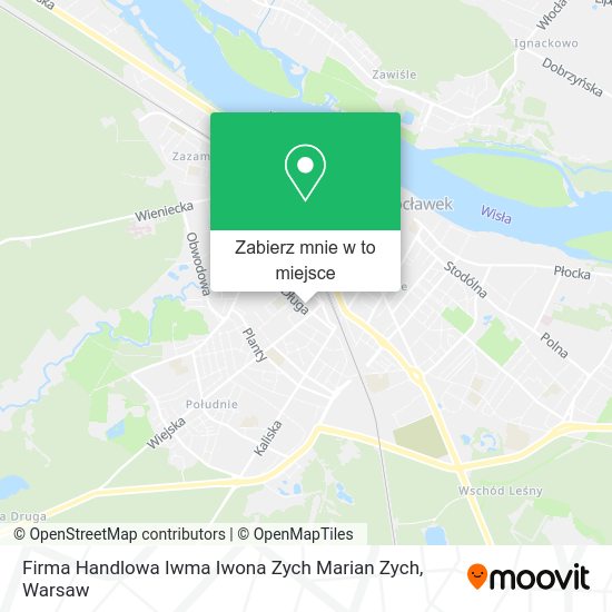 Mapa Firma Handlowa Iwma Iwona Zych Marian Zych