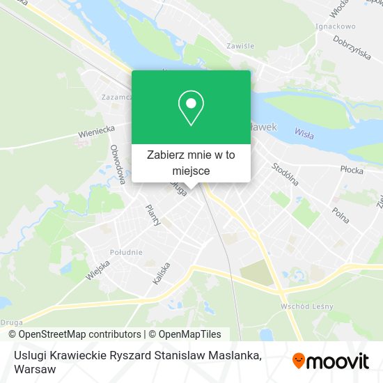 Mapa Uslugi Krawieckie Ryszard Stanislaw Maslanka