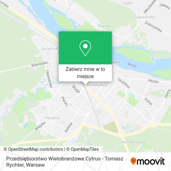 Mapa Przedsiębiorstwo Wielobranżowe Cytrus - Tomasz Rychter