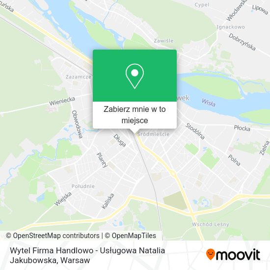 Mapa Wytel Firma Handlowo - Usługowa Natalia Jakubowska
