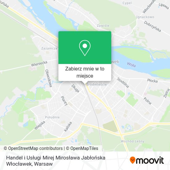 Mapa Handel i Usługi Mirej Mirosława Jabłońska Włocławek