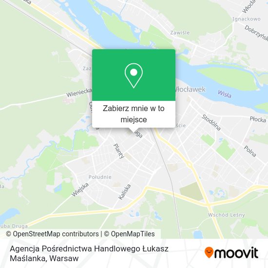 Mapa Agencja Pośrednictwa Handlowego Łukasz Maślanka