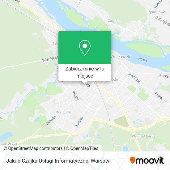 Mapa Jakub Czajka Usługi Informatyczne