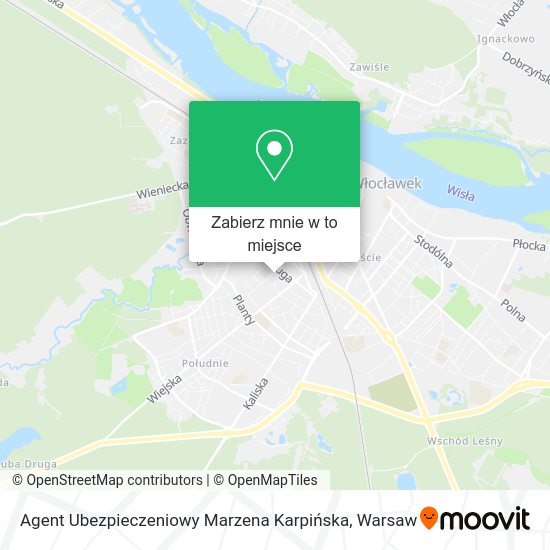 Mapa Agent Ubezpieczeniowy Marzena Karpińska