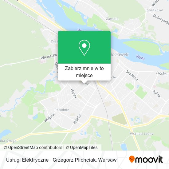 Mapa Usługi Elektryczne - Grzegorz Plichciak