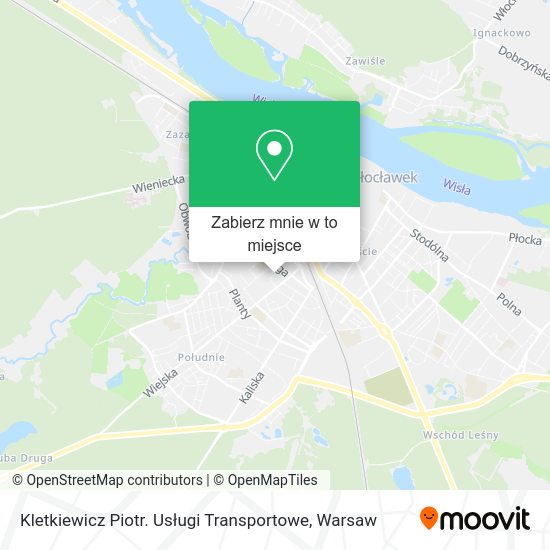 Mapa Kletkiewicz Piotr. Usługi Transportowe