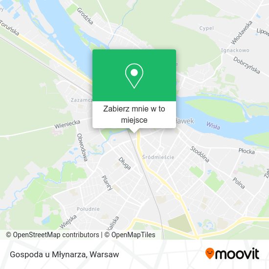 Mapa Gospoda u Młynarza