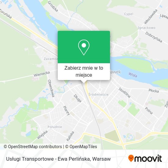 Mapa Usługi Transportowe - Ewa Perlińska