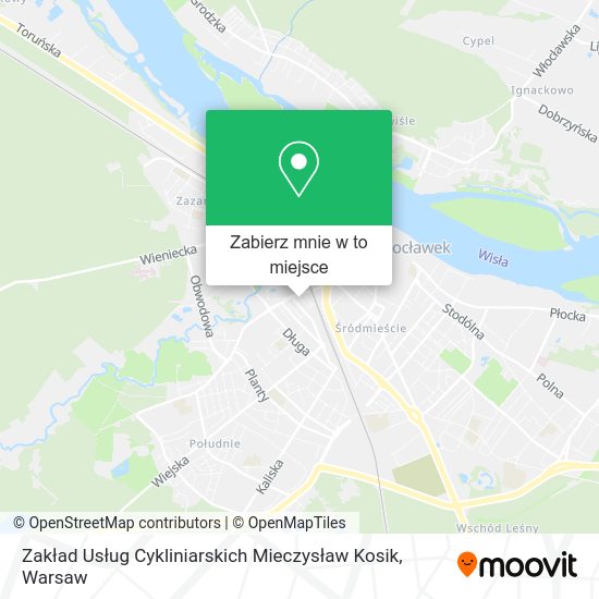 Mapa Zakład Usług Cykliniarskich Mieczysław Kosik