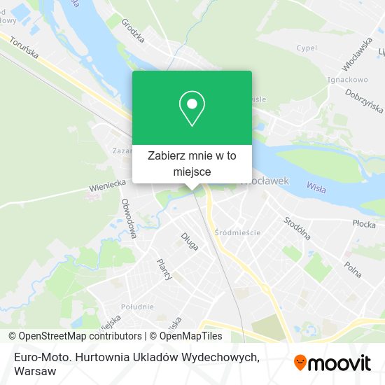 Mapa Euro-Moto. Hurtownia Ukladów Wydechowych