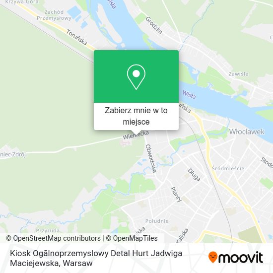 Mapa Kiosk Ogãlnoprzemyslowy Detal Hurt Jadwiga Maciejewska