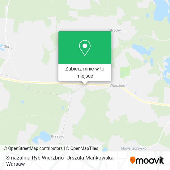 Mapa Smażalnia Ryb Wierzbno- Urszula Mańkowska