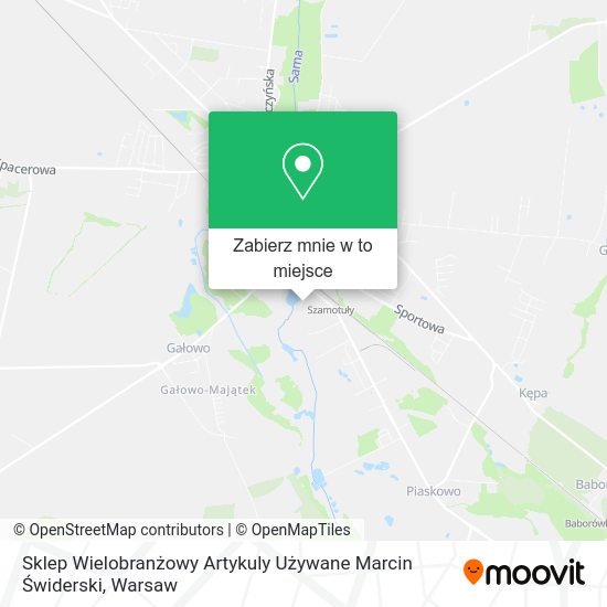 Mapa Sklep Wielobranżowy Artykuly Używane Marcin Świderski