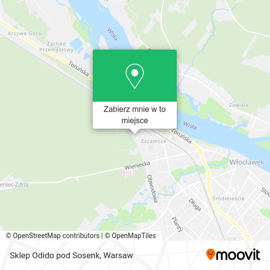 Mapa Sklep Odido pod Sosenk