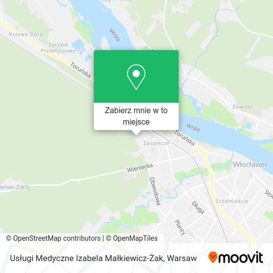 Mapa Usługi Medyczne Izabela Małkiewicz-Żak