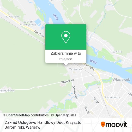 Mapa Zakład Usługowo Handlowy Duet Krzysztof Jaromirski