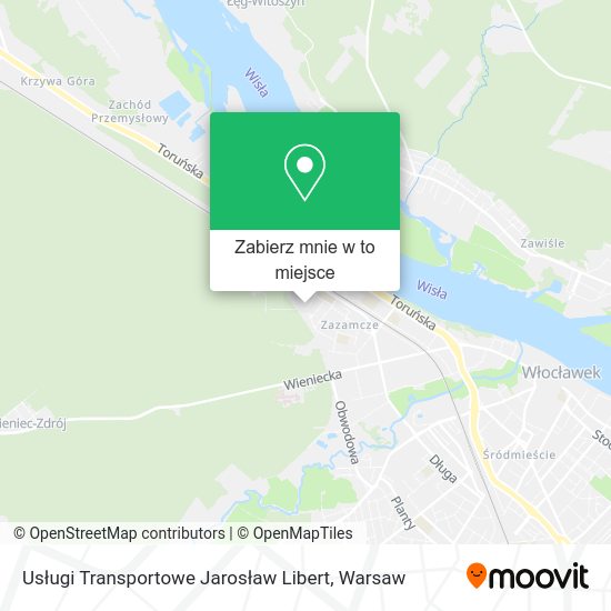 Mapa Usługi Transportowe Jarosław Libert