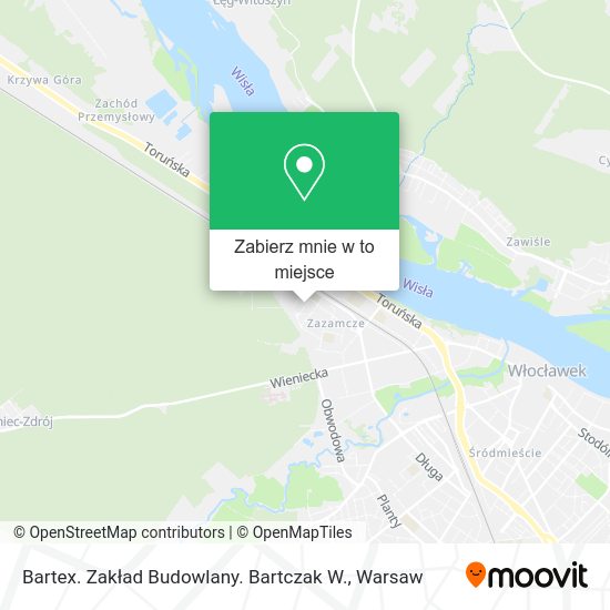 Mapa Bartex. Zakład Budowlany. Bartczak W.