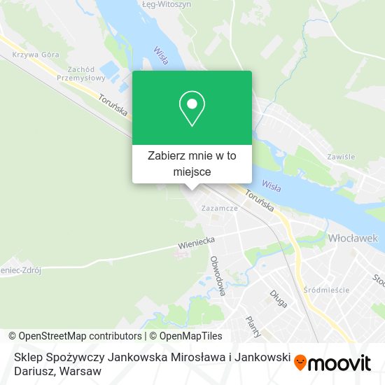 Mapa Sklep Spożywczy Jankowska Mirosława i Jankowski Dariusz