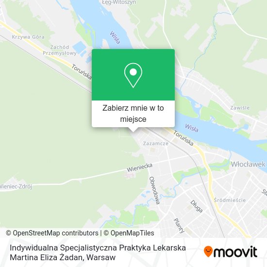 Mapa Indywidualna Specjalistyczna Praktyka Lekarska Martina Eliza Żadan