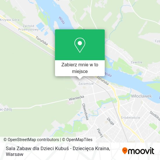 Mapa Sala Zabaw dla Dzieci Kubuś - Dziecięca Kraina