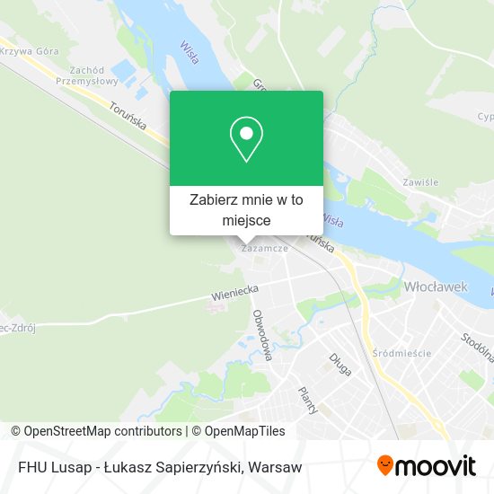 Mapa FHU Lusap - Łukasz Sapierzyński