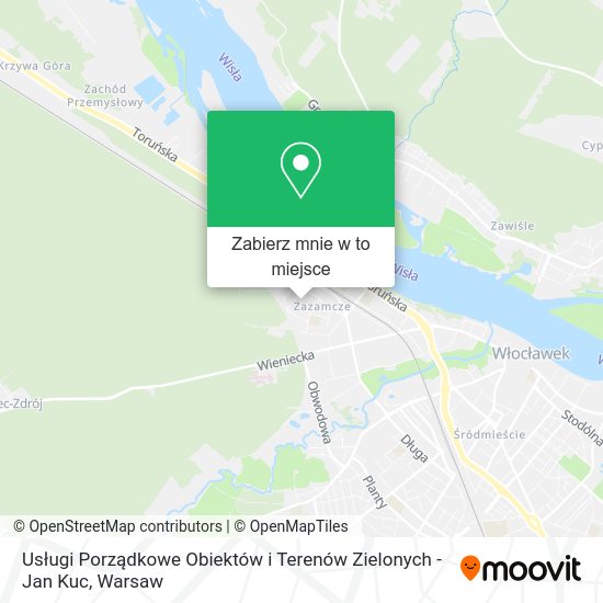 Mapa Usługi Porządkowe Obiektów i Terenów Zielonych - Jan Kuc